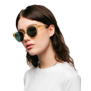 MessyWeekend Rita Sunglasses - Champagne/Green