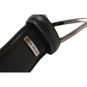 Miguel Bellido Classic Smooth Leather Belt - Black