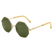 Parafina Brisa Sunglasses - Gold/Dark Green