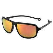 Parafina Geiser Sunglasses - Black Matt/Orange Mirror