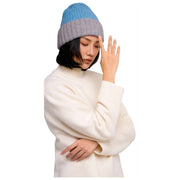 Kapelusz Beanie Emily w kolorze pudrowym - Denim Blue