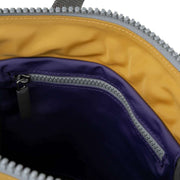 Roka Bantry B Small Creative Waste Two Tone Recycled Nylon Backpack - Corn Yellow/Mulberry Purple