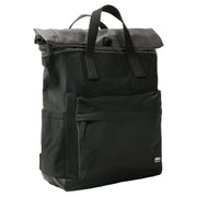 Roka Canfield B Medium Creative Waste Two Tone Recycled Nylon Backpack - Black/Graphite Grey