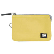 Roka Carnaby Small Black Label Recycled Canvas Wallet - Bamboo Yellow