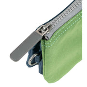 Roka Carnaby Small Creative Waste Two Tone Recycled Canvas Wallet - Deep Blue/Foliage Green