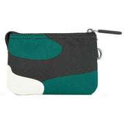 Roka Carnaby Small Urban Rose Camo Recycled Canvas Wallet - Green/White/Black