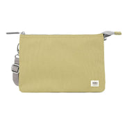 Roka Carnaby XL Recycled Canvas Cross Body Bag - Khaki Green