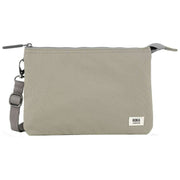 Roka Carnaby XL Recycled Canvas Crossbody Bag - Coriander Grey