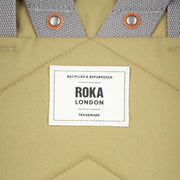 Roka Finchley A Large Recycled Canvas Backpack - Khaki Green