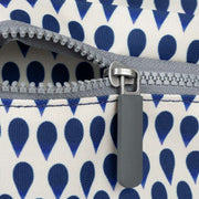 Roka Kennington B Medium Denim Rain Recycled Canvas Crossbody Bag - Blue/White