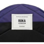 Roka Paddington B Creative Waste Two Tone Recycled Nylon Crossbody Bag - Black/Mulberry Purple