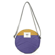 Roka Paddington B Creative Waste Two Tone Recycled Nylon Crossbody Bag - Corn Yellow/Mulberry Purple