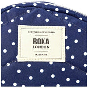 Roka Paddington B Torba na ramię z płótna z recyklingu - granatowa w kropki