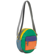 Roka Paddington B Small Creative Waste Colour Block Recycled Nylon Crossbody Bag - Green/Yellow/Orange