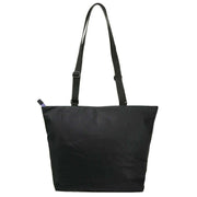 Roka Trafalgar B All Black Recycled Nylon Tote Bag - Black/Simple Purple