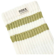 Skarpety Roka Windsor Stripe Crew - zieleń awokado