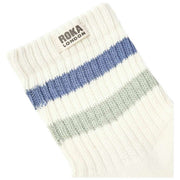 Skarpety Roka Windsor Stripe Crew - Coastal Blue/Mist