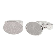 Simon Carter Fan Print Cufflinks - Silver