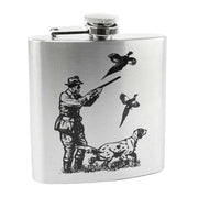 Sophos 6oz Shooting Hip Flask - Silver