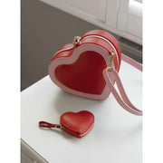 Torba na ramię Stackers Heart - czerwona