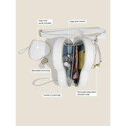 Torba na ramię Stackers Heart - White Pebble