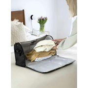 Torba weekendowa Stackers – czarny Saffiano