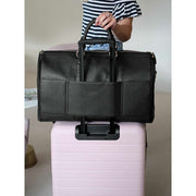 Torba weekendowa Stackers – czarny Saffiano