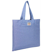 Torba materiałowa Superdry & Co Oxford Stripe – Broker granat/różowy pasek