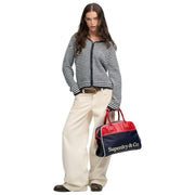 Superdry & Co Torba gimnastyczna w stylu retro - niebieska/czerwona