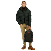 Haftowany plecak Superdry & Co Tarp – czarny/zielony khaki