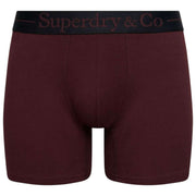 Superdry & Co Potrójne spodenki kąpielowe – czarne/bordowe/oliwkowe