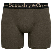 Superdry & Co Potrójne spodenki kąpielowe – brązowy marl/brązowy grys/tan marl