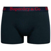 Superdry & Co Potrójne spodenki kąpielowe - granatowe/niebieskie/czerwone
