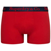 Superdry & Co Potrójne spodenki kąpielowe - granatowe/niebieskie/czerwone