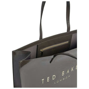 Bardzo duża marszczona torba Ted Baker Crikon Icon – średnioszara