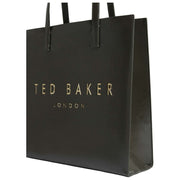 Duża marszczona torba Ted Baker Crinkon Icon – ciemnoszara