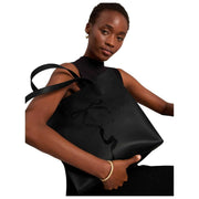 Duża torba z ikoną Ted Baker Jenncon Bow – czarna