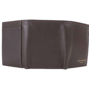 Ted Baker Johhnn Trifold Leather Wallet - Chocolate Brown