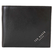 Ted Baker Prugs Embossed Corner Leather Bifold Coin Wallet - Black