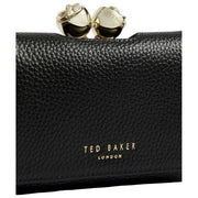 Mała skórzana torebka na pomponem Ted Baker Roosa - czarna