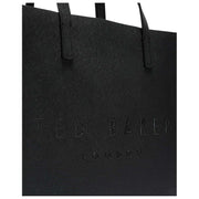 Duża torba z ikonami Ted Baker Soocon Crosshatch - czarna