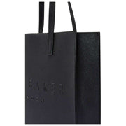 Duża torba z ikonami Ted Baker Soocon Crosshatch - czarna