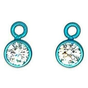 Ti2 Titanium Gem Charms - Kingfisher Blue