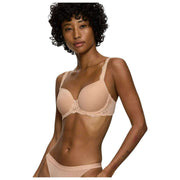 Biustonosz z fiszbinami Triumph Amourette Charm – neutralny beż