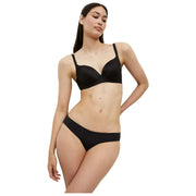 Biustonosz z fiszbinami Triumph Body Make Up Soft Touch – czarny