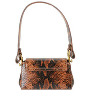 Vivienne Westwood Emboss Snake Leather Hazel Small Handbag - Tan