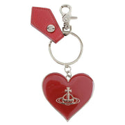 Vivienne Westwood Grain Mirror Heart Orb Keyring - Red