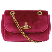 Vivienne Westwood Velvet Small Purse Chain Bag - Purple