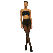 Rajstopy Wolford Miss W 30 Denier z podparciem nóg - czarne