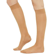 Wolford Pure Energy Vitalizer 30 Denier Knee High Tights - Gobi Beige